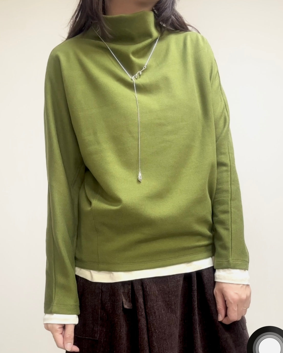 原身出企領T-shirt/霧綠