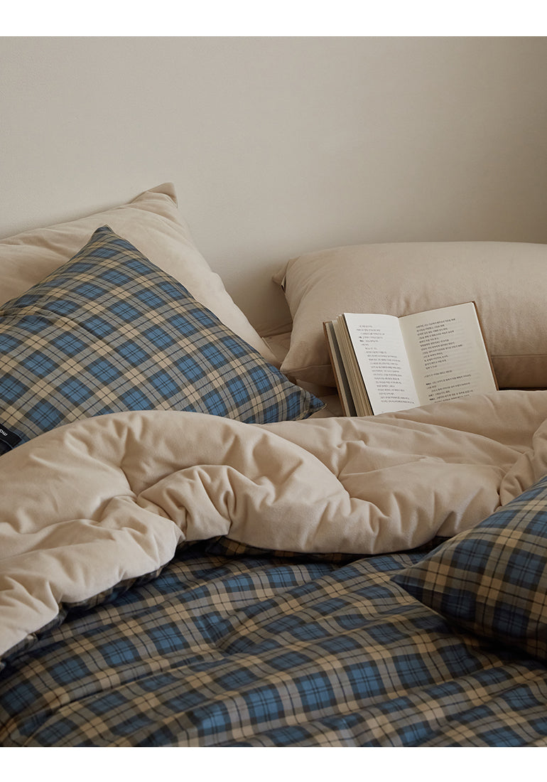 ☃ 秋冬Norton Classic雙面<一面絨毛一面格仔>抗菌玉米棉被-3色