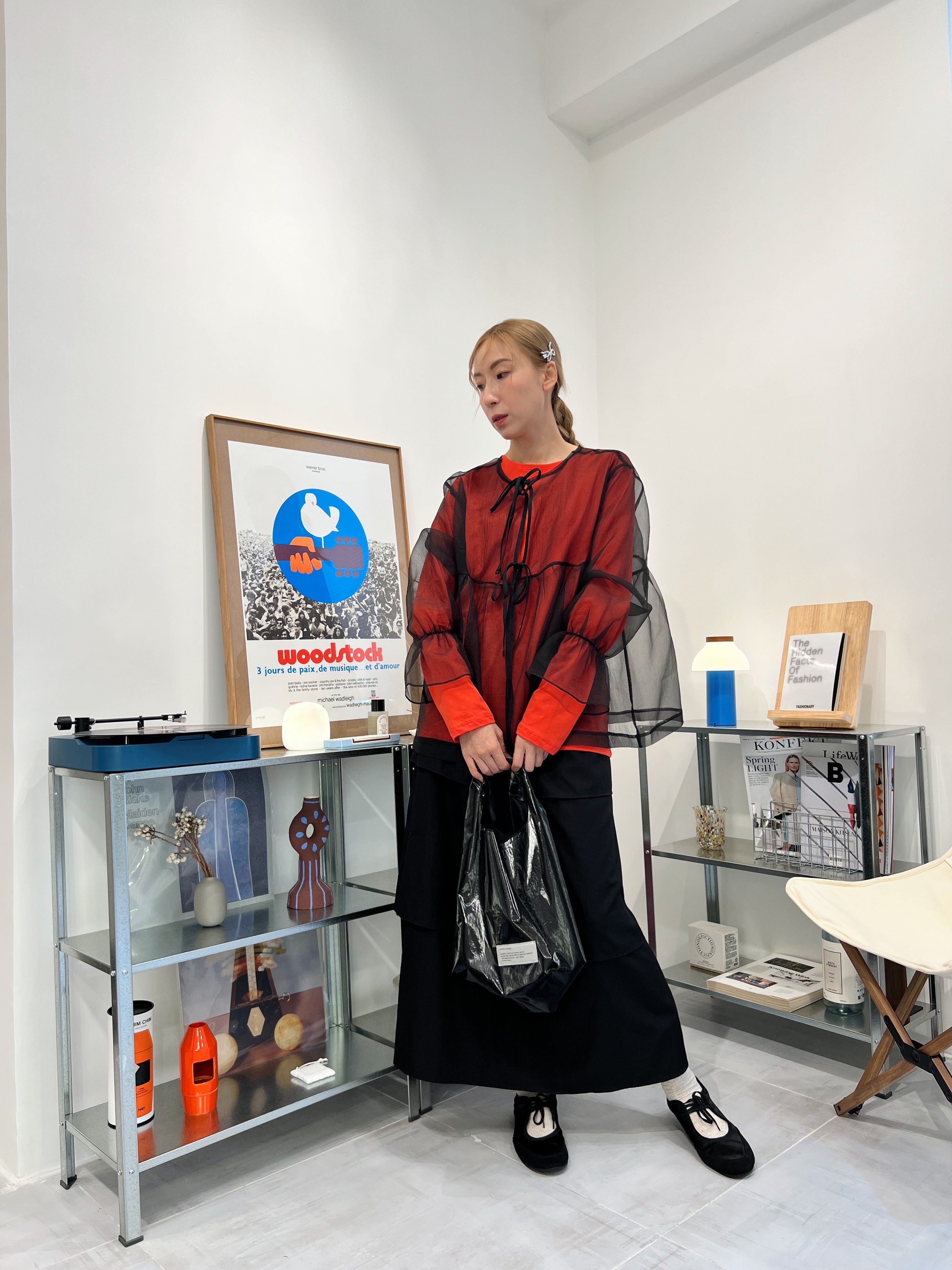 長身T-shirt/橙紅 (Copy)