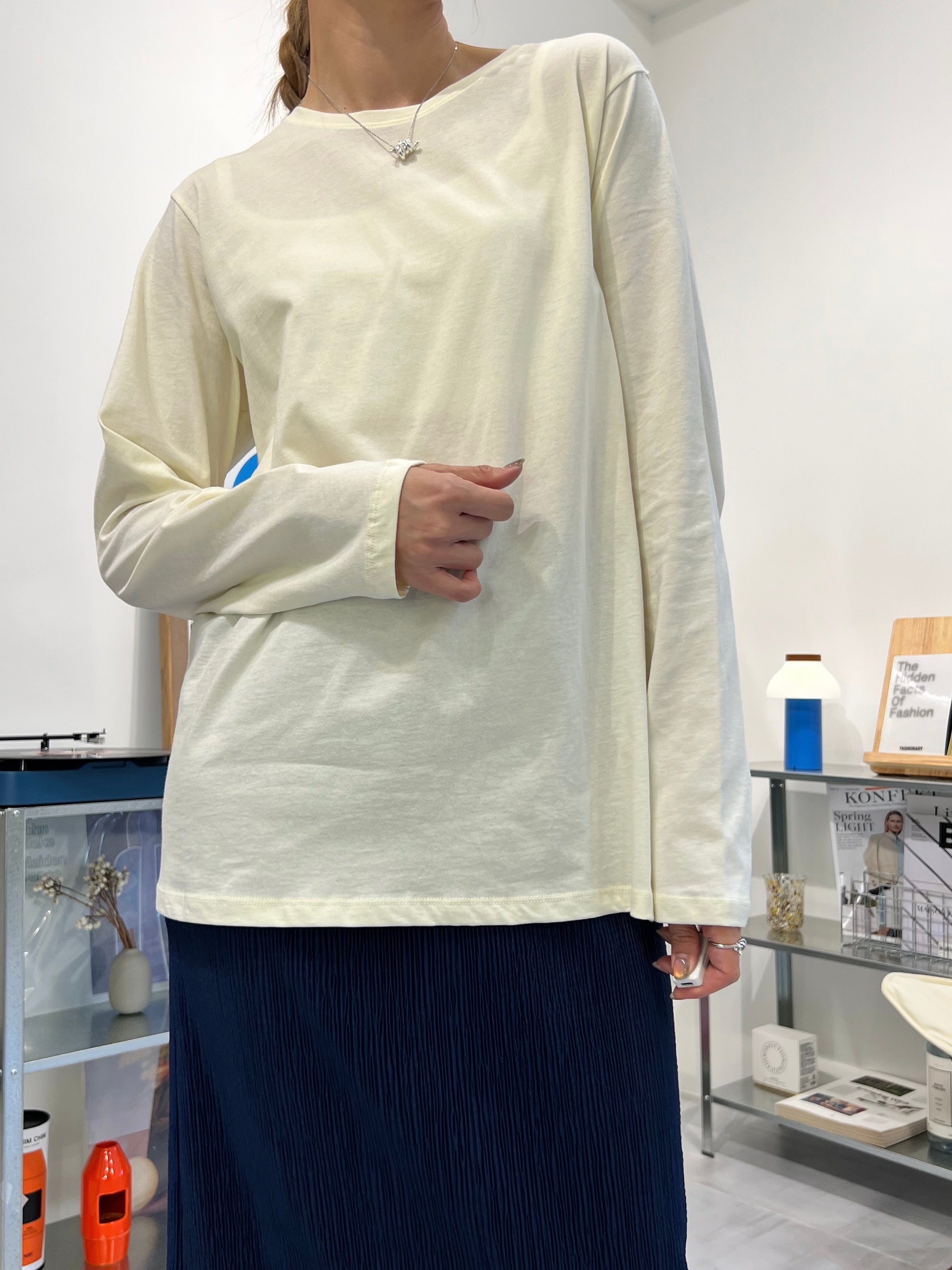 長身T-shirt/米白 (Copy)