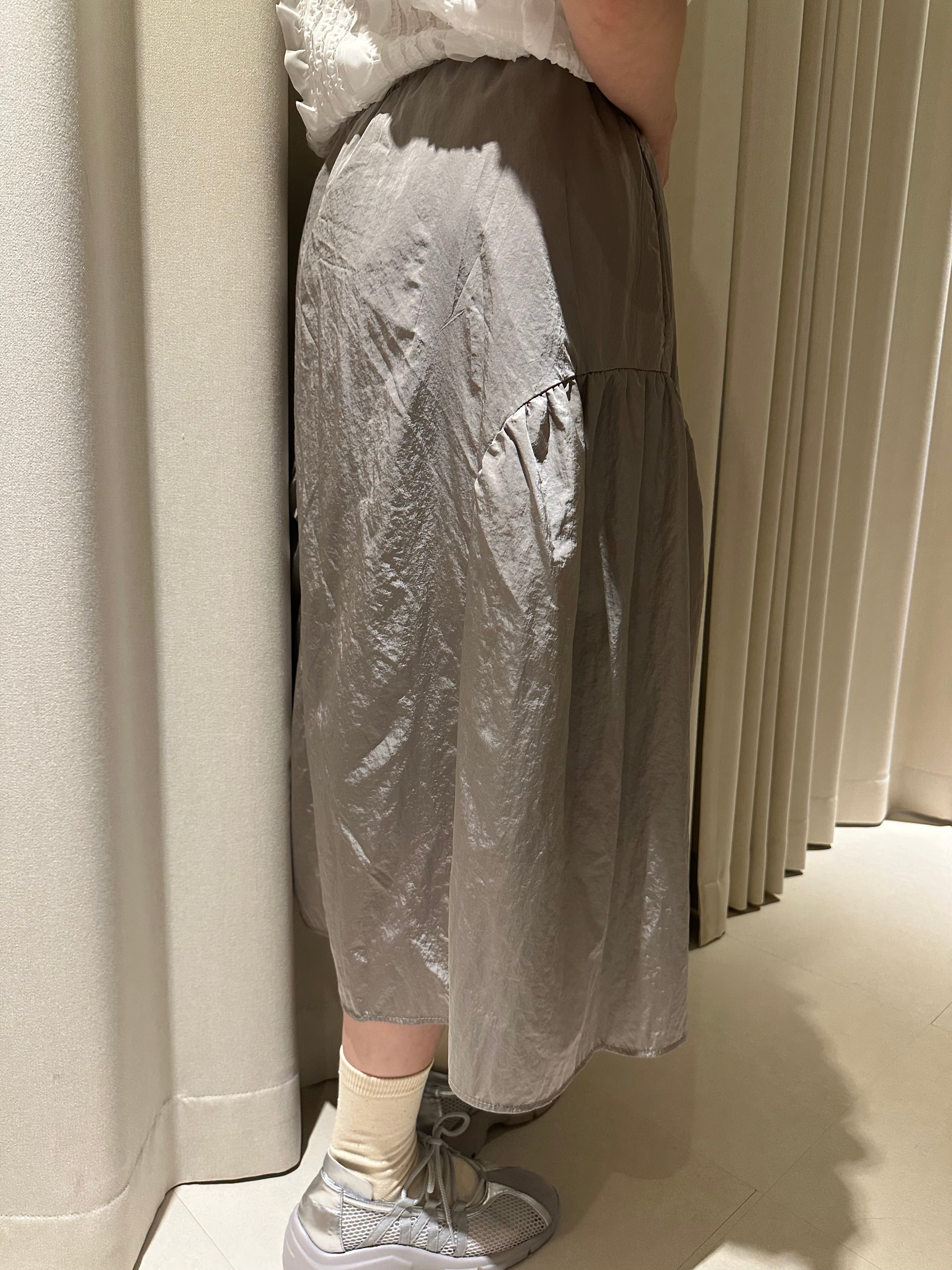兩側puffy裙/灰