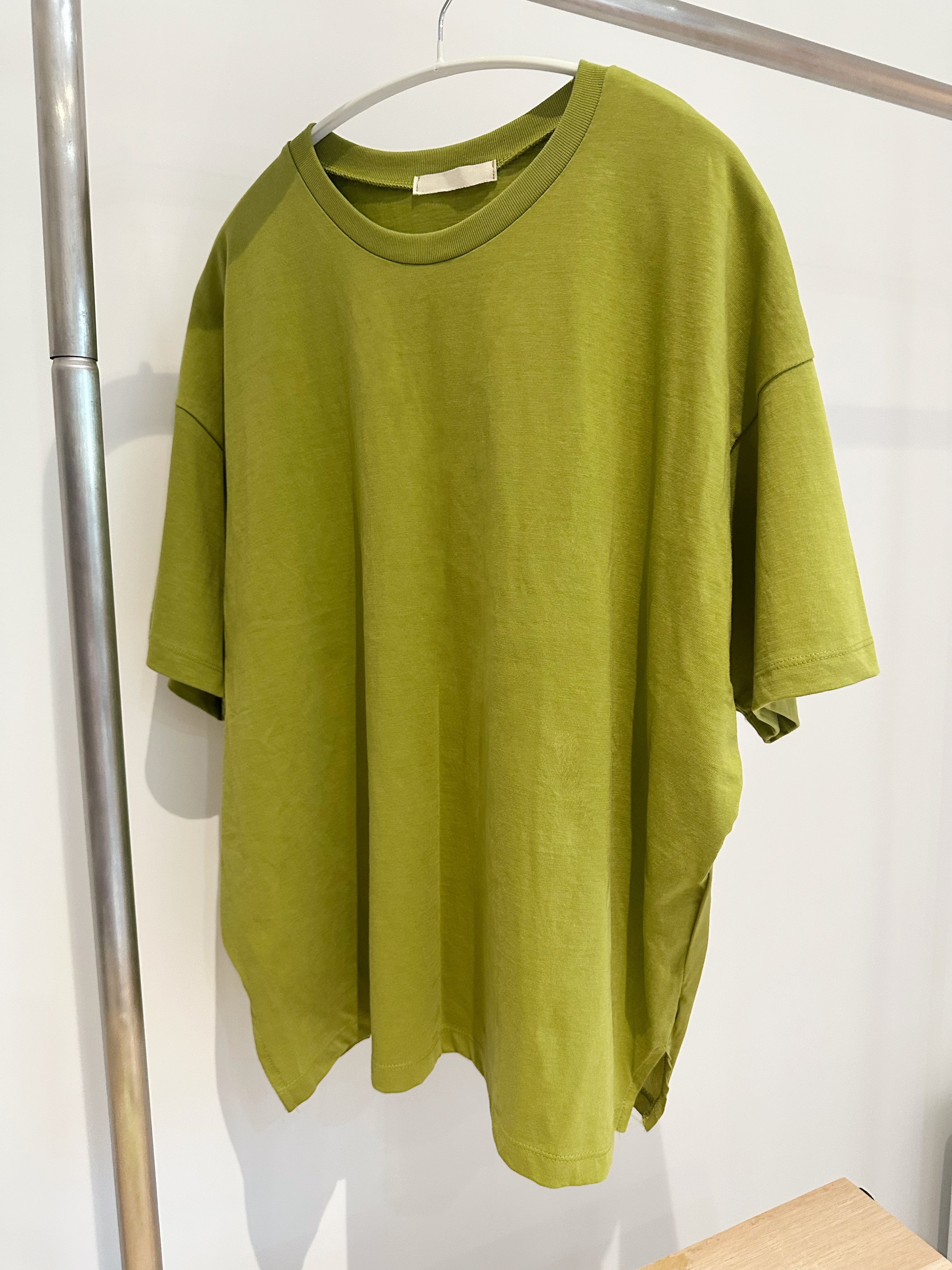 (訂貨:15工作天)後縮褶闊T-shirt/綠