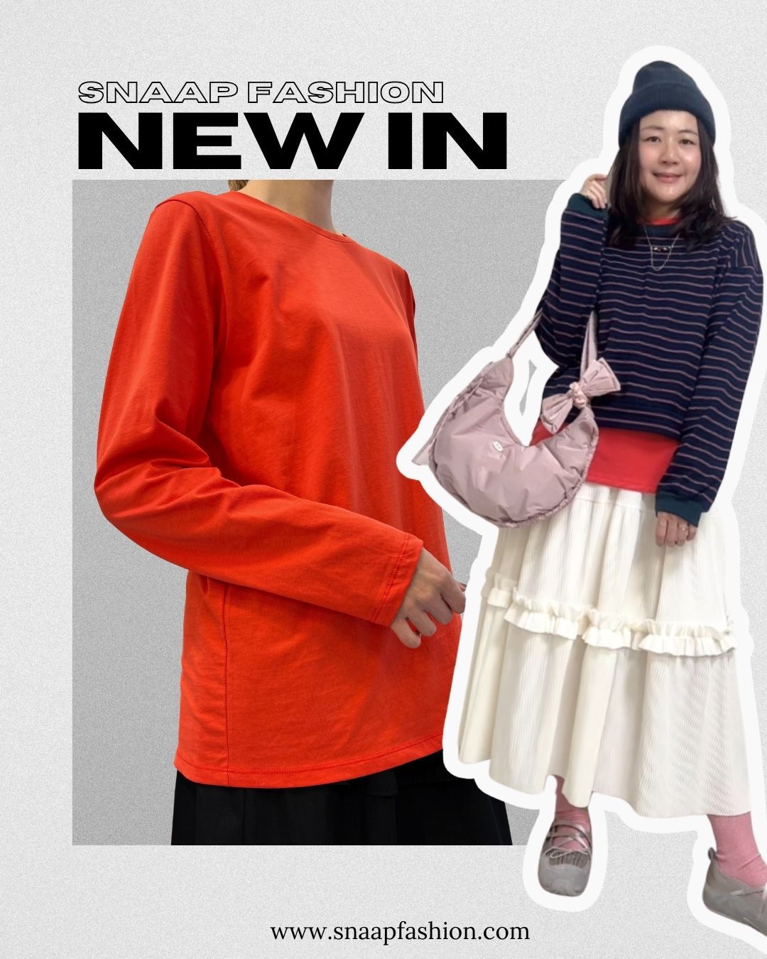 長身T-shirt/橙紅 (Copy)