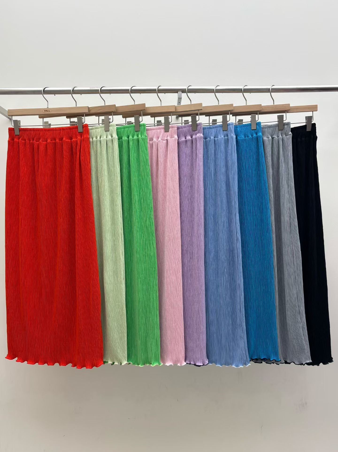 壓褶木耳腳直身裙/其他7色