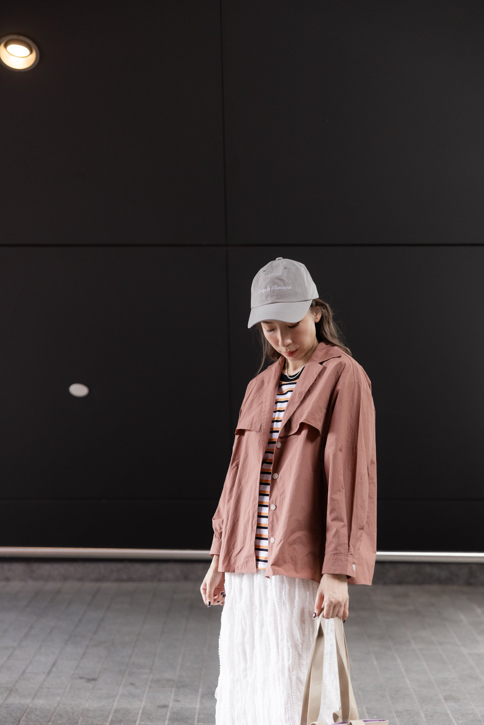 Double-Flap薄外套/粉紅