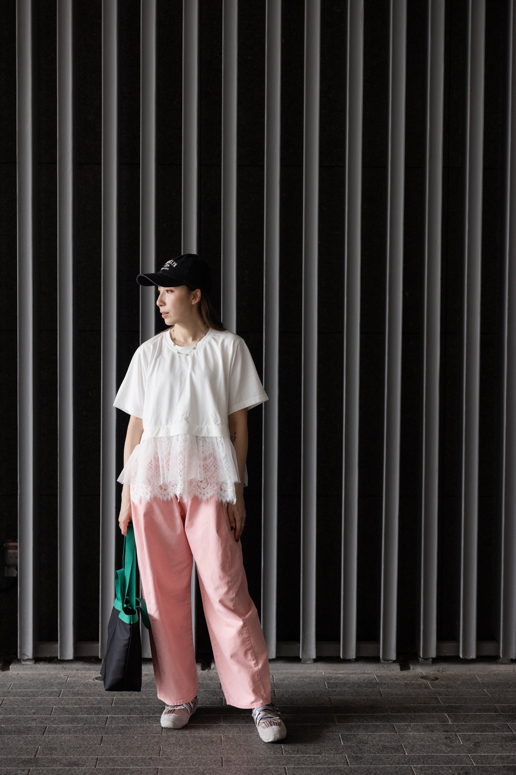 薄身顏色牛仔褲/粉紅