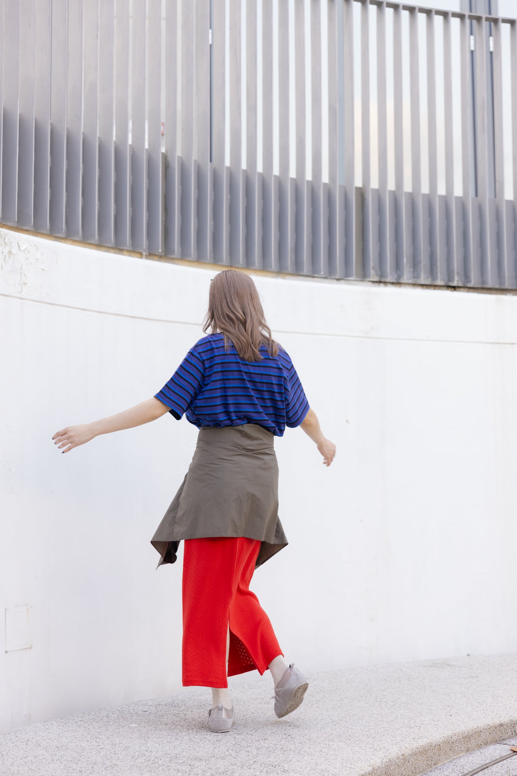 Double-Flap薄外套/軍綠