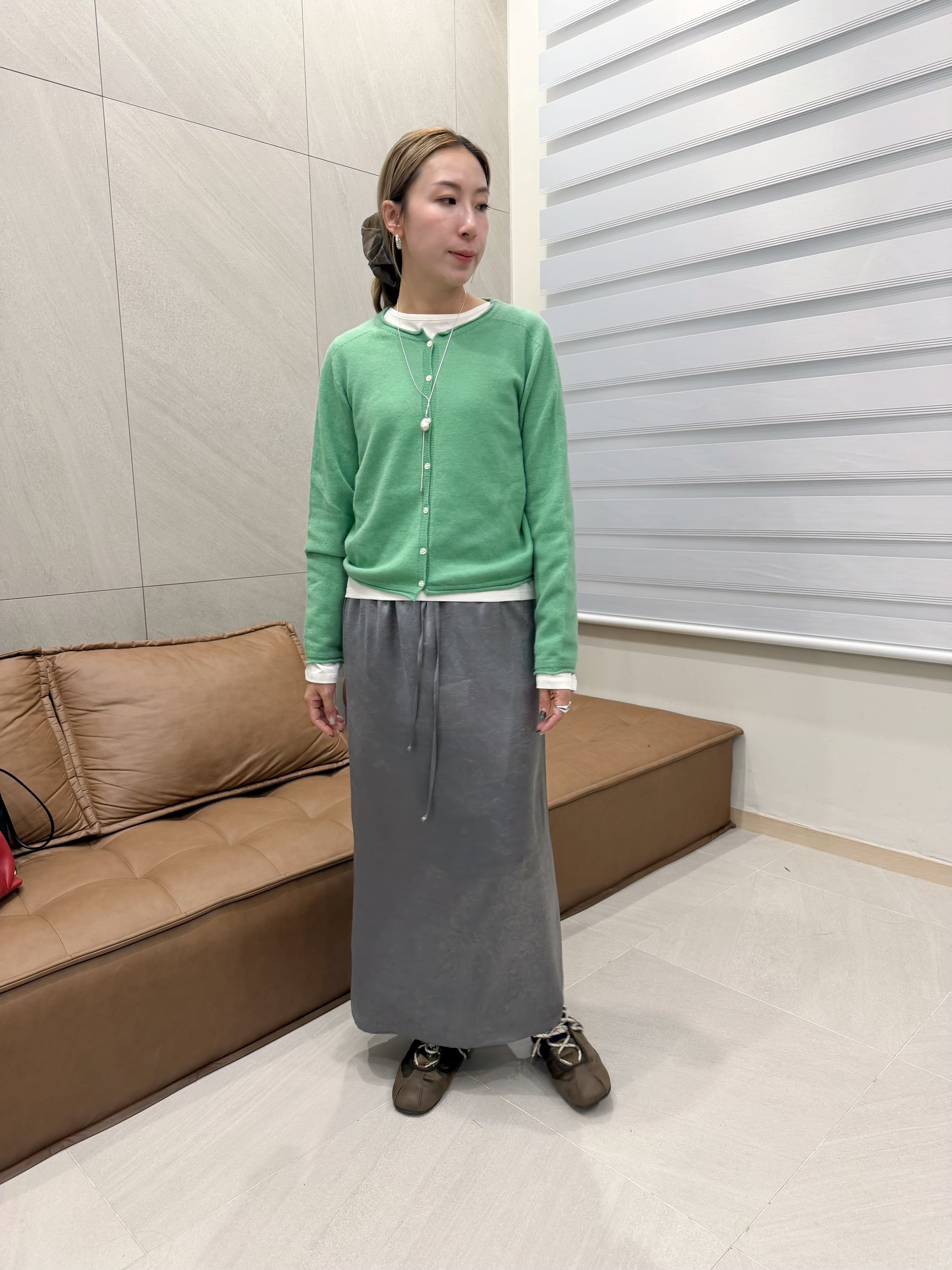 薄Cardigan/薄荷綠