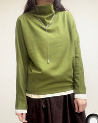 原身出企領T-shirt/霧綠