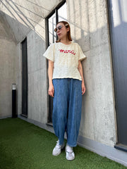 merci皺皺Tee/紅
