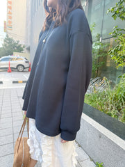 Waffle T-shirt/深藍