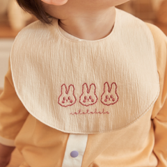 Unisex Bib 刺繡純棉口水肩