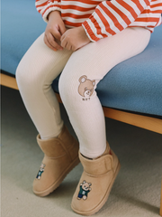 Sugar Napped Ribbed Leggings Ivory