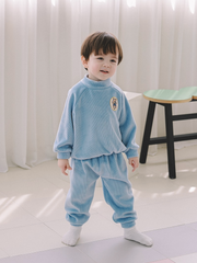 Sugar Napped Ribbed Set-up Blue 310