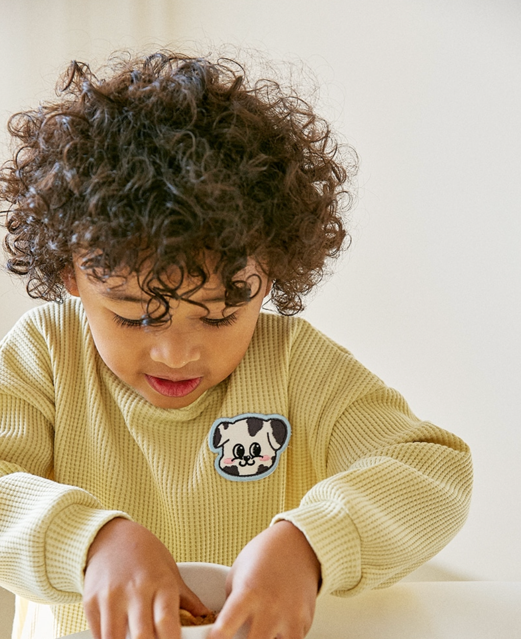 [兩件套]Honey Waffle Sweatshirt Set-up Olive
