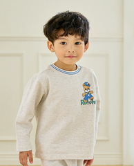 [兩件套]Honey Rib Point Set-up Melange Gray