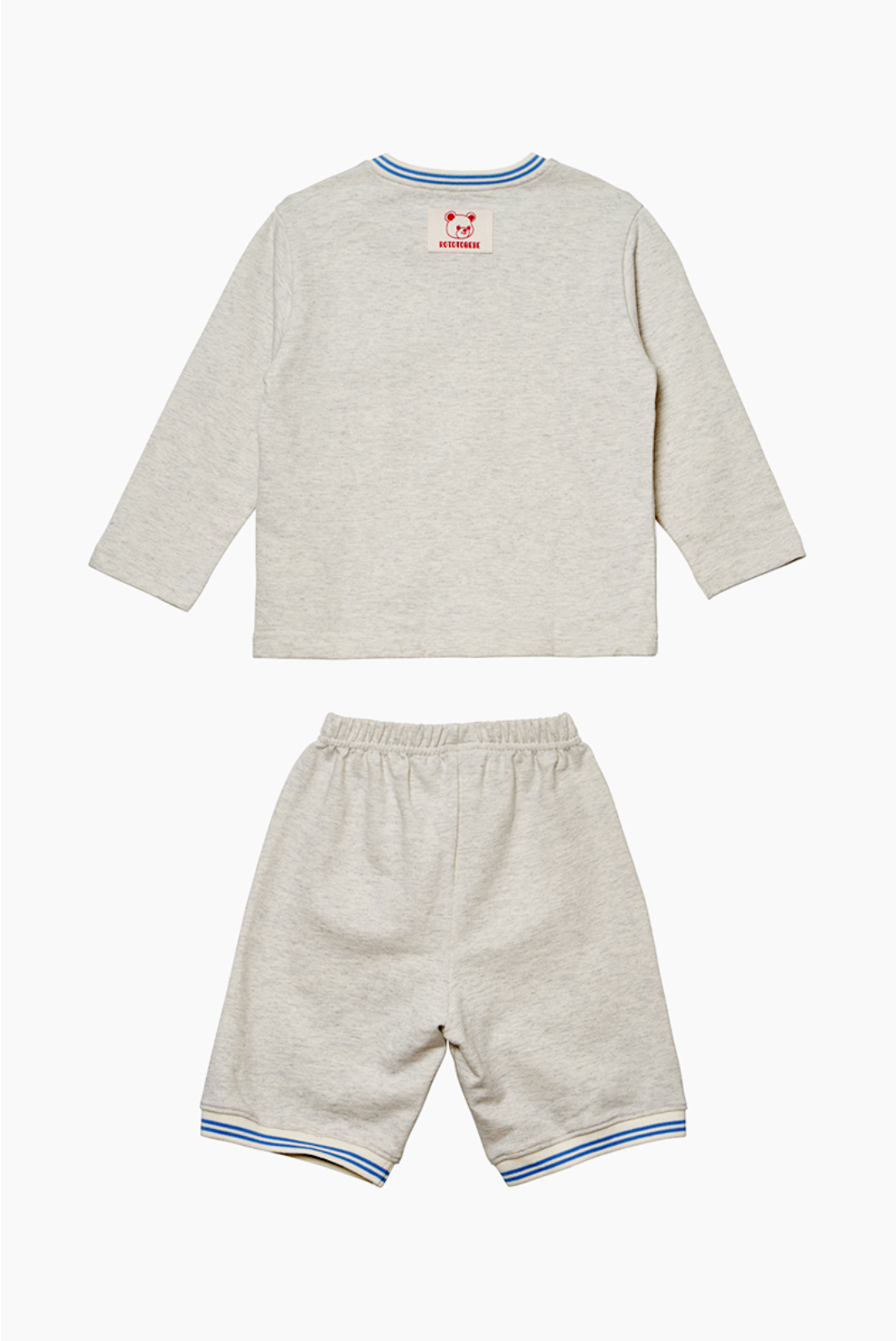 [兩件套]Honey Rib Point Set-up Melange Gray