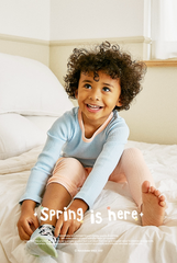 [睡衣兩件套]Honey Solid Set Blue