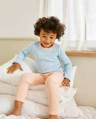 [睡衣兩件套]Honey Solid Set Blue