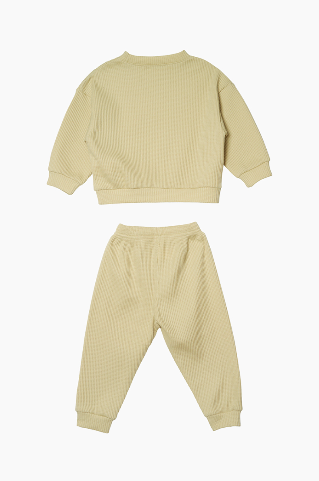 [兩件套]Honey Waffle Sweatshirt Set-up Olive