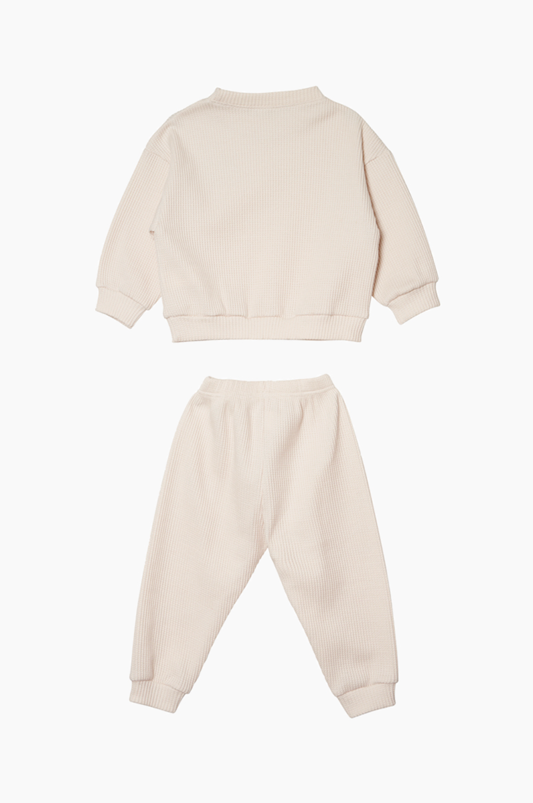 [兩件套]Honey Waffle Sweatshirt Set-up Cream