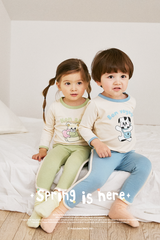 [睡衣兩件套]Honey Point Set Blue