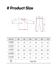 [睡衣兩件套]Honey Point Set Blue