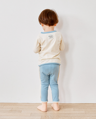 [睡衣兩件套]Honey Point Set Blue