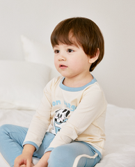 [睡衣兩件套]Honey Point Set Blue