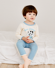 [睡衣兩件套]Honey Point Set Blue