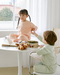 [睡衣兩件套]Honey Line Set Green