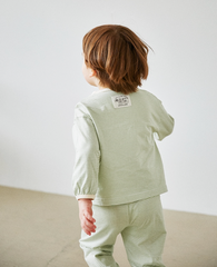 [睡衣兩件套]Honey Line Set Green