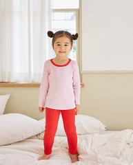 [睡衣兩件套]Honey Solid Set Purple