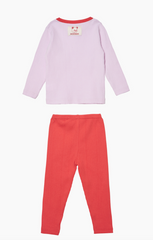 [睡衣兩件套]Honey Solid Set Purple