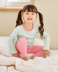 [睡衣兩件套]Honey Solid Set Mint