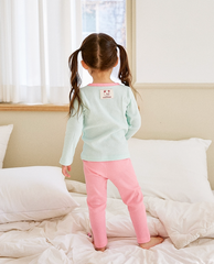 [睡衣兩件套]Honey Solid Set Mint