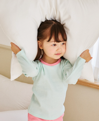 [睡衣兩件套]Honey Solid Set Mint