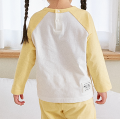 [睡衣兩件套]Honey Raglan Set-up Navy