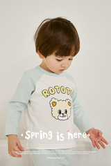 [睡衣兩件套]Honey Raglan Set-up Mint