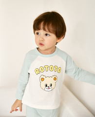 [睡衣兩件套]Honey Raglan Set-up Mint
