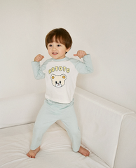 [睡衣兩件套]Honey Raglan Set-up Mint