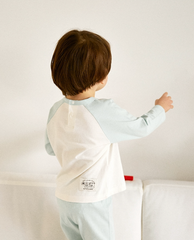 [睡衣兩件套]Honey Raglan Set-up Mint