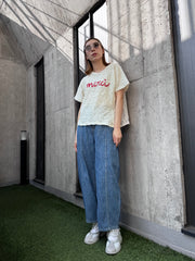 merci皺皺Tee/紅