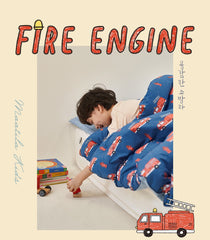 KIDS防塵蟎雲朵四季被/Fire Engine