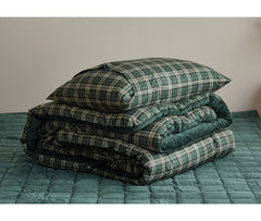 ☃ 秋冬Norton Classic雙面<一面絨毛一面格仔>抗菌玉米棉被-3色