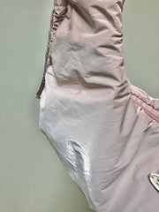 縮褶微令面手袋/淡粉紅