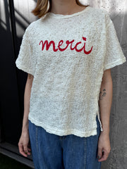 merci皺皺Tee/紅