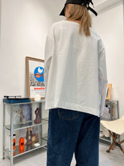 衫腳梯型T-shirt/白