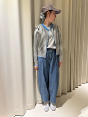 間條cardigan/藍邊