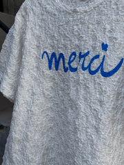 merci皺皺Tee/藍